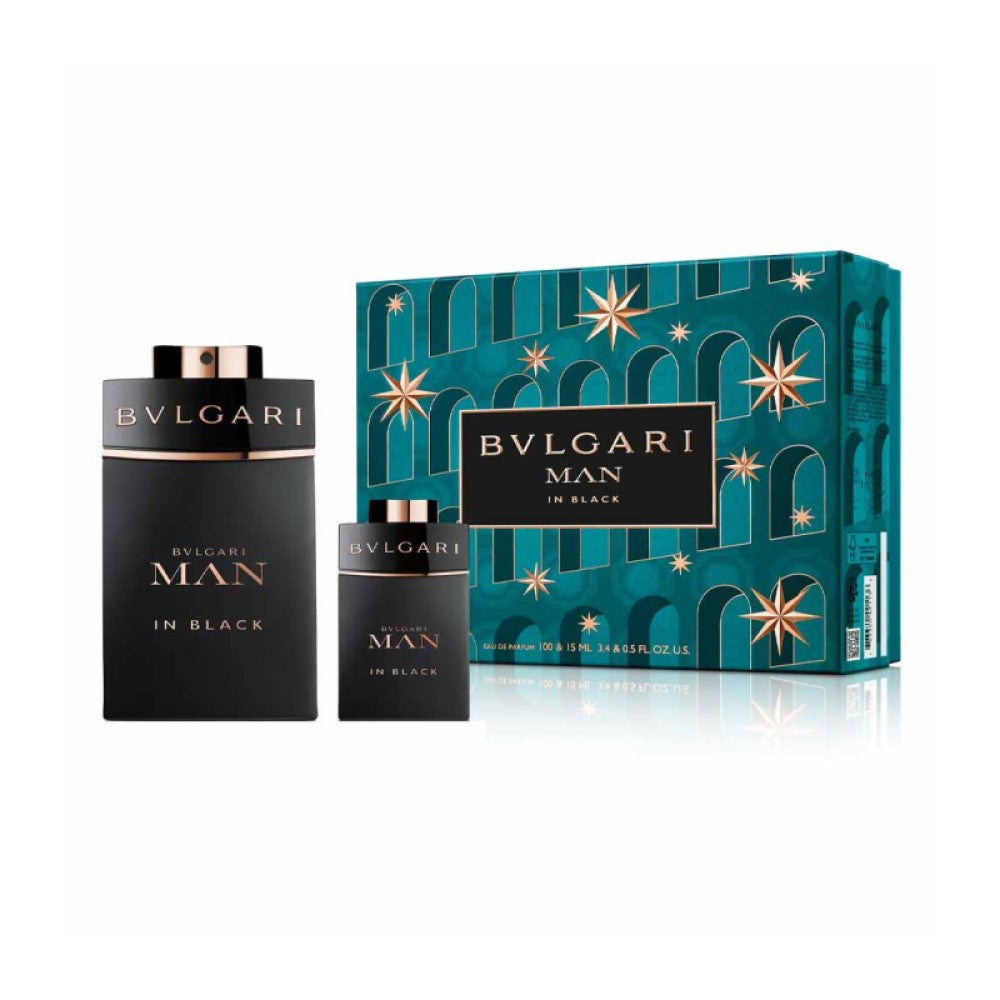 Bvlgari Man In Black Set EDP 100ML+EDP 15ML (For Men)