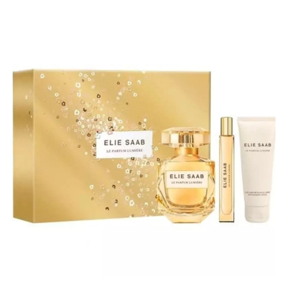 ELIE SAAB LE PARFUM LUMIERE FOR WOMEN SET EDP 90ML + EDP 10ML + BL 75ML