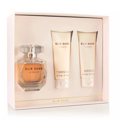 Elie Saab Le Parfum Set EDP 90ML+BL 75ML+SG 75ML (For Women)