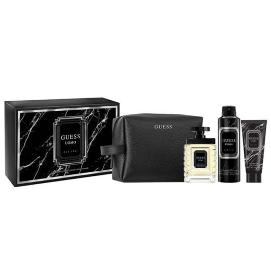 Guess Uomo Set EDT 100ML+SG100ML+Body Spray226ML (For Men)