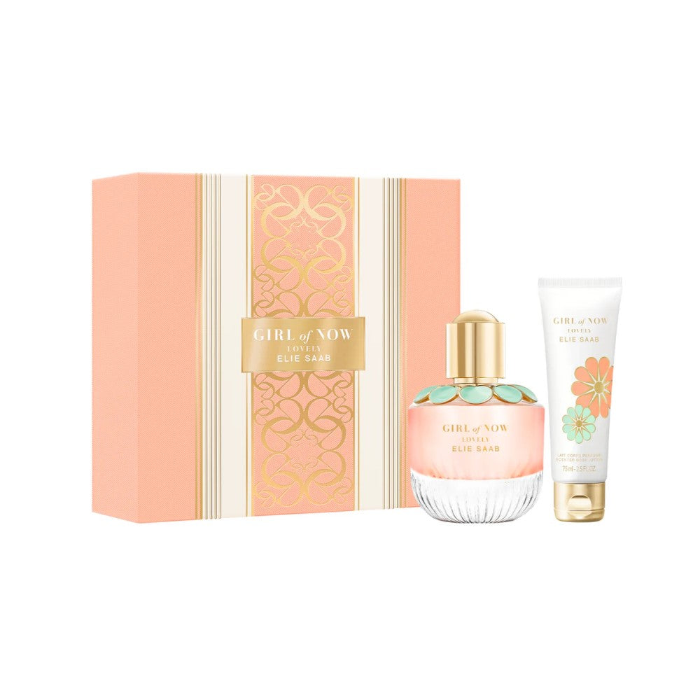 Elie Saab Girl Of Now Lovely Set Eau De Parfum 50ML+Body Lotion 75ML (For Women)