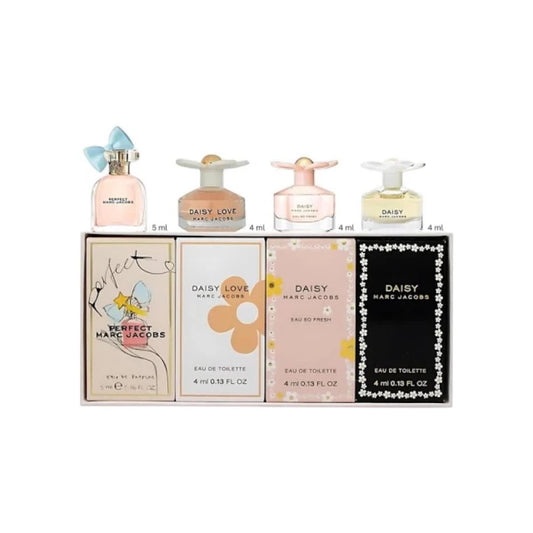 Marc Jacobs Mini Set EDT 3X4ML (Daisy love+Daisy Eau So Fresh+Daisy)+Perfect EDP 5ML